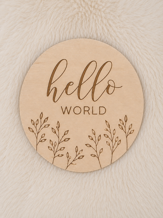 Hello World Milestone Plaque