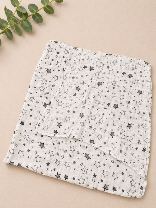 Woodland Friends Muslin Swaddle