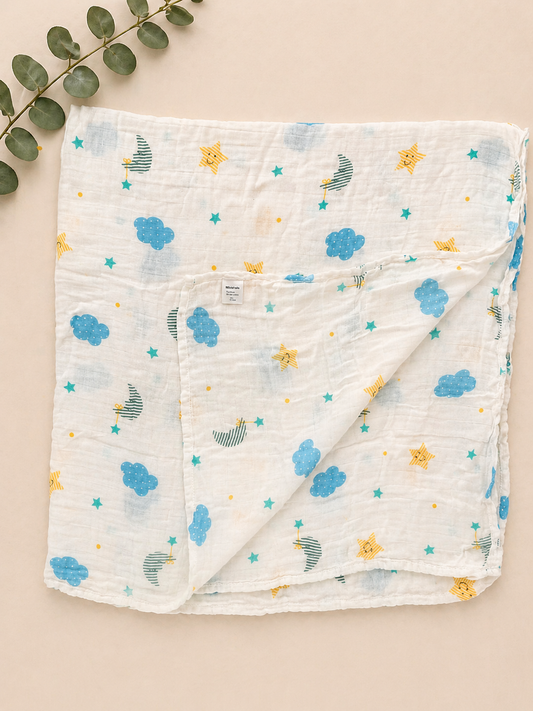 Dreamy Stars Muslin Swaddle