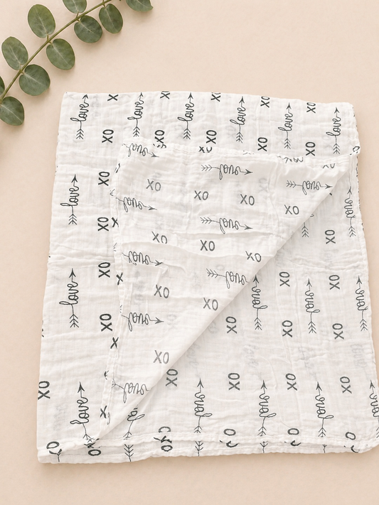 XO Love Muslin Swaddle