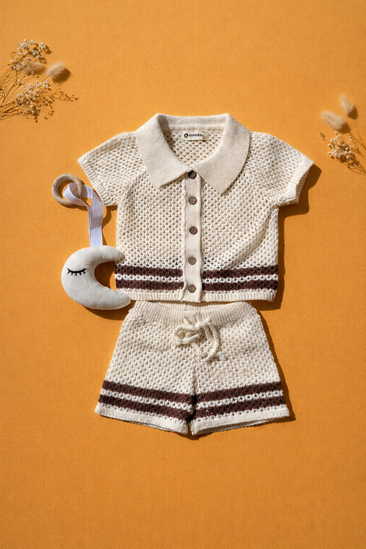 Cream Knit Co-ord Set