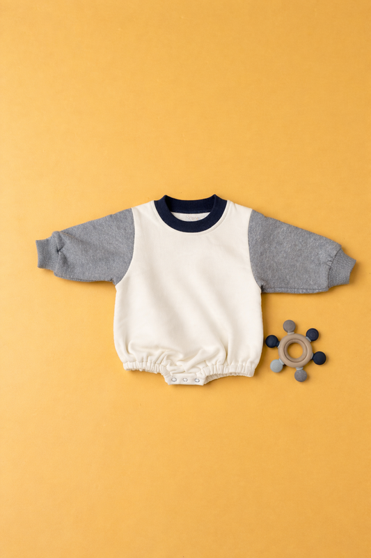 Grey Sleeve Sweater Romper