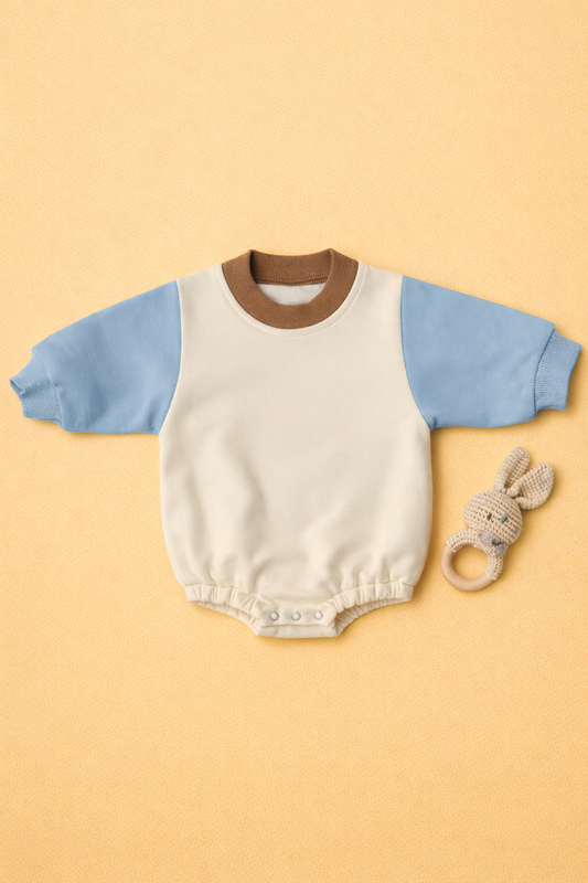 Sky Sleeve Sweater Romper