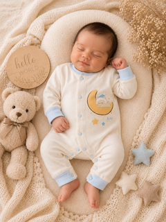 Sleepy Moon Bear Romper