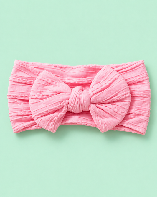 Bubblegum Pink Oversized Bow Headband
