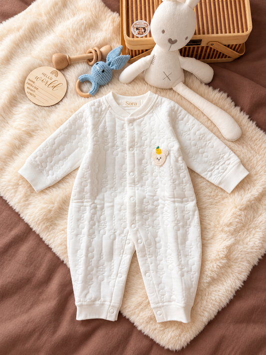 Snow White Long-Sleeve Baby Romper