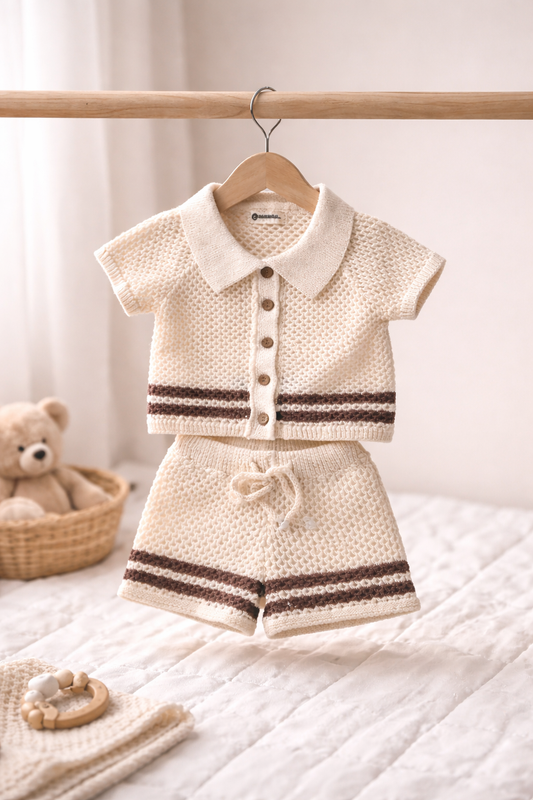 Cream Knit Co-ord Set