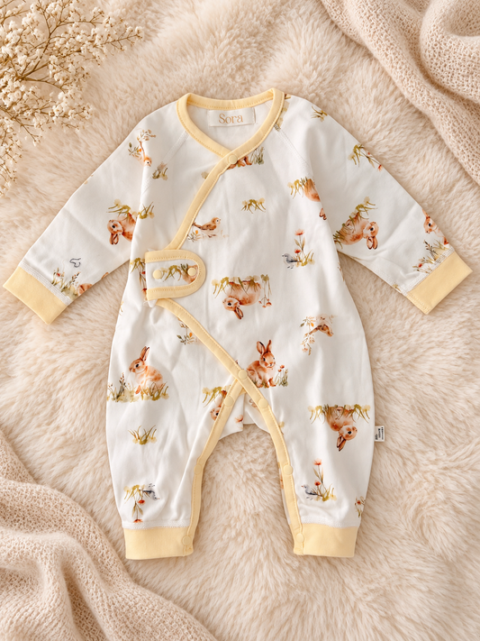Sunny Bunny Wrap Sleep Suit