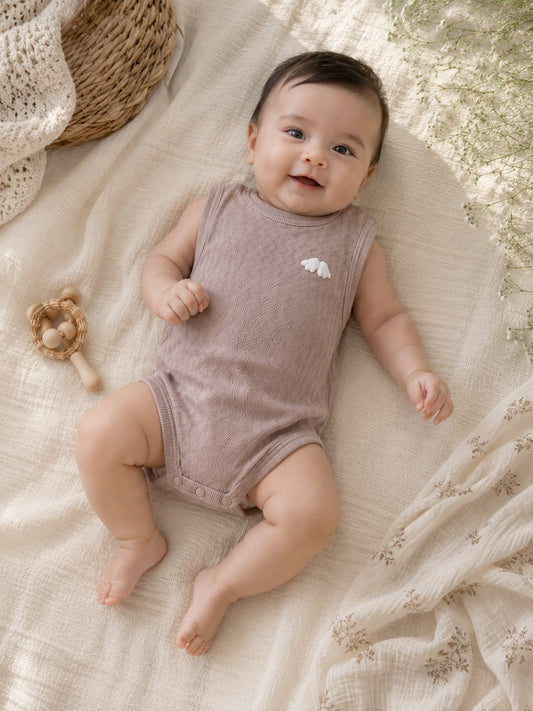 Blush Breeze Sleeveless Baby Bodysuit