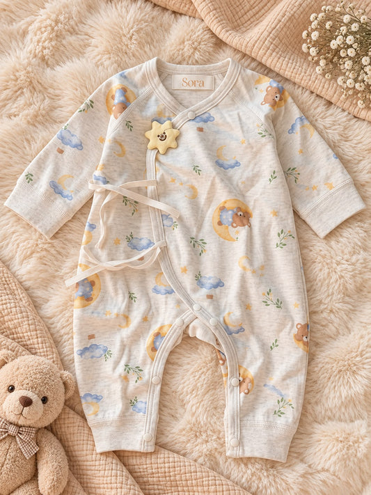 Moon Bear Wrap Sleep Suit