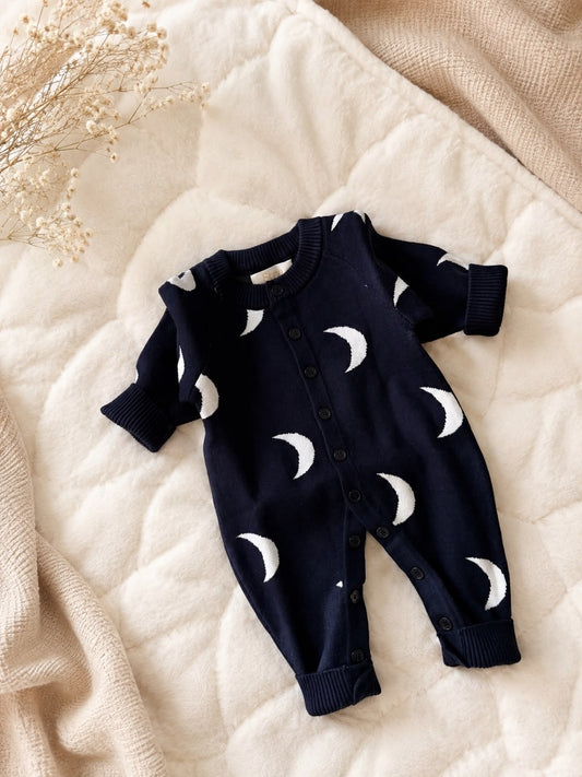 Midnight Moon Knit Sleep Suit