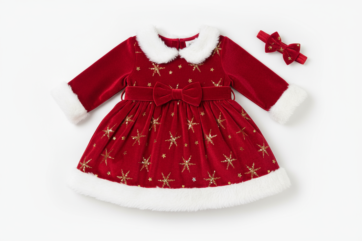 baby chrismas dress