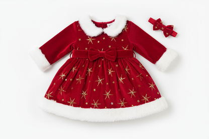 baby chrismas dress